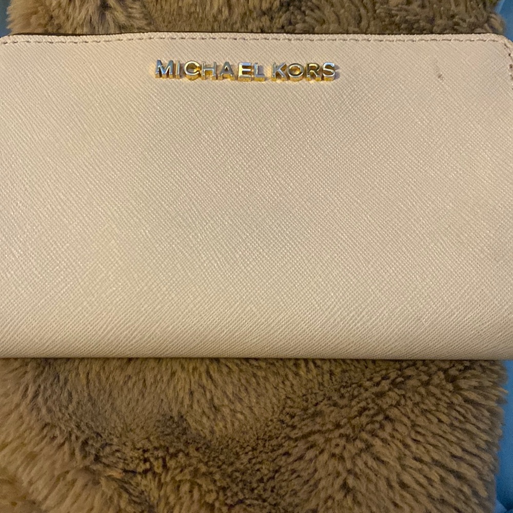 Pink Michael Kors card holder